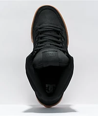 DC Pure Hightop Black & Gum Skate Shoes