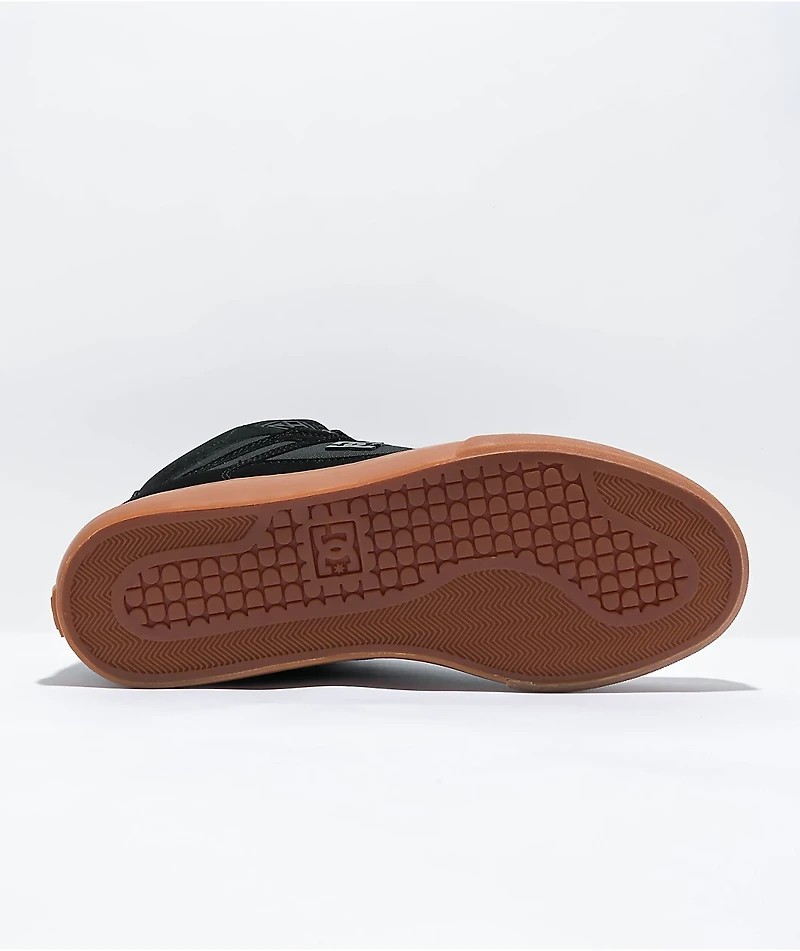 DC Pure Hightop Black & Gum Skate Shoes