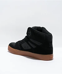 DC Pure Hightop Black & Gum Skate Shoes