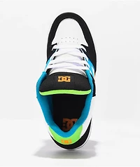 DC Pure Mid Black, White & Blue Skate Shoes