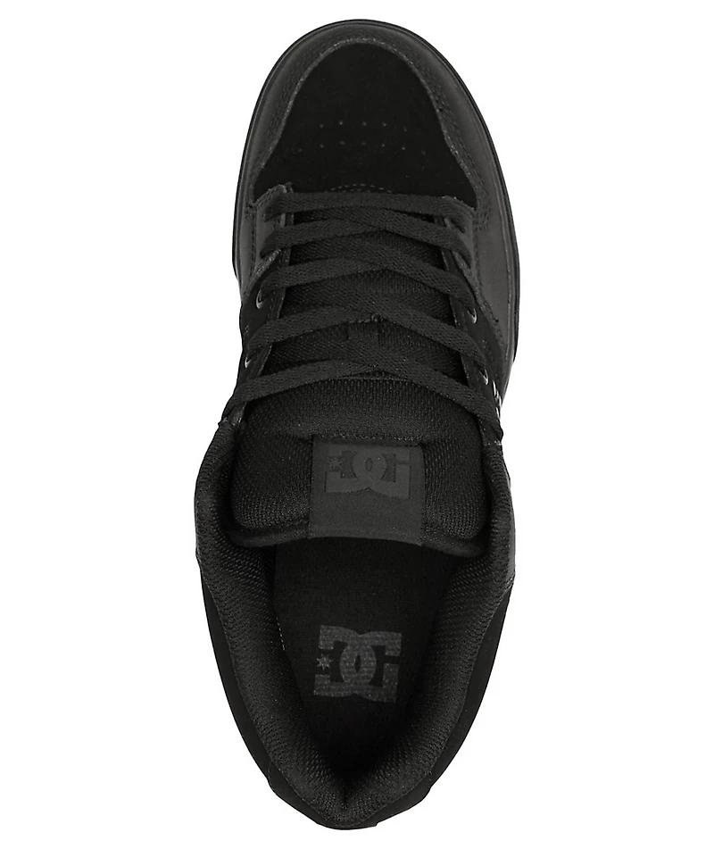 DC Pure Mid Black Skate Shoes