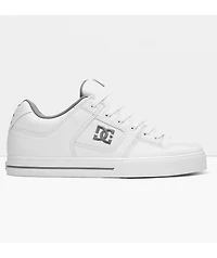 DC Pure White & Battleship Skate Shoes