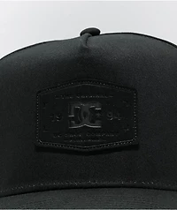 DC Reynotts Black 6 Panel Snapback Hat