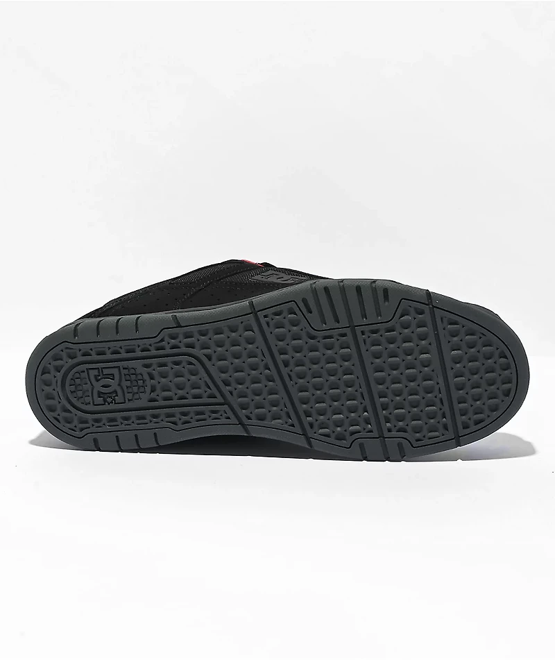 DC Stag Black, Grey & Red Skate Shoes