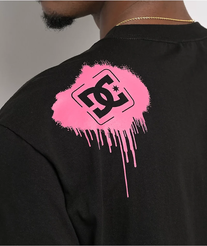 DC Stencil Drip Black T-Shirt