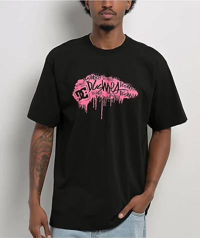 DC Stencil Drip Black T-Shirt