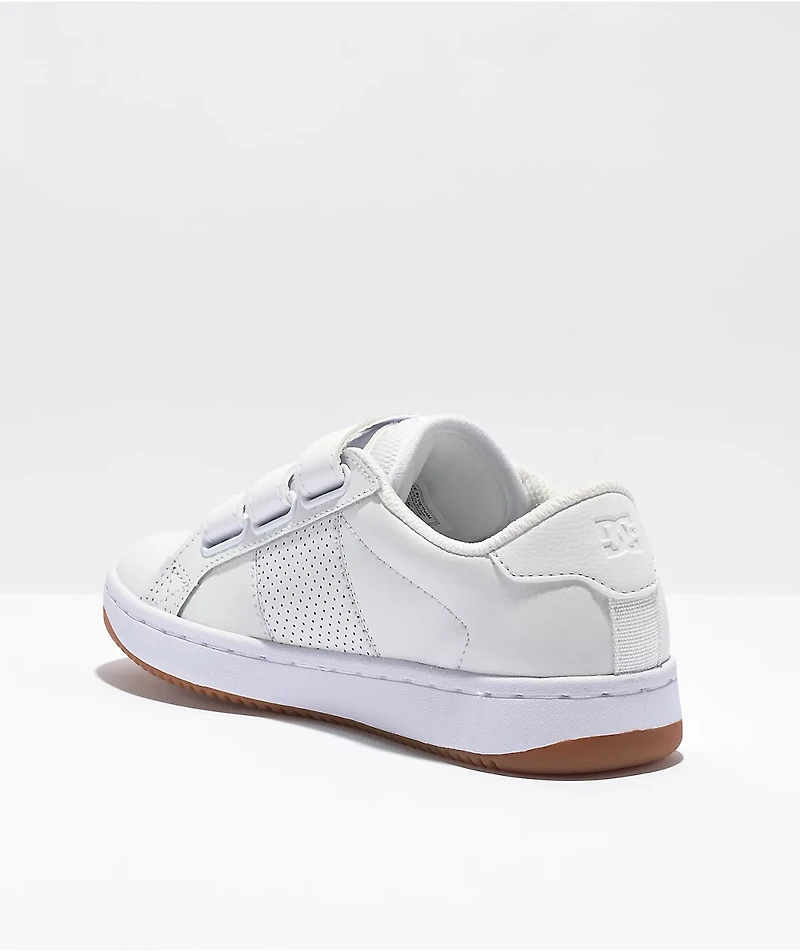DC Striker V White & Gum Skate Shoes