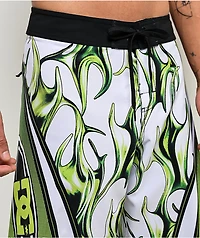 DC Sylem Green & White Board Shorts