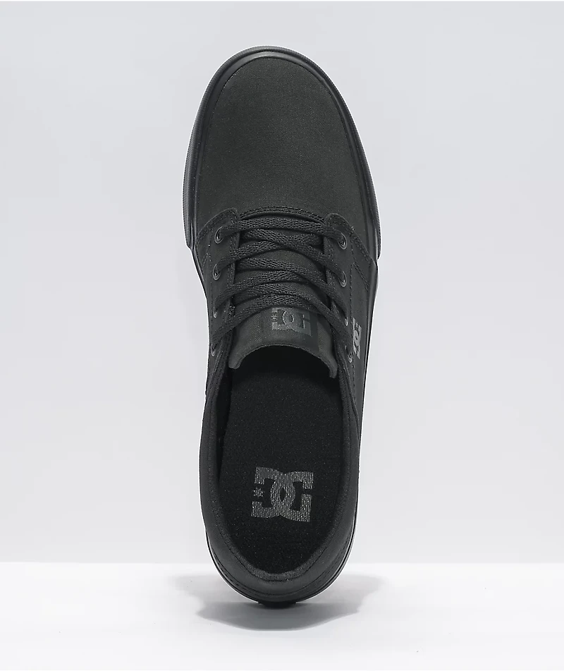 DC Trase TX Black Skate Shoes
