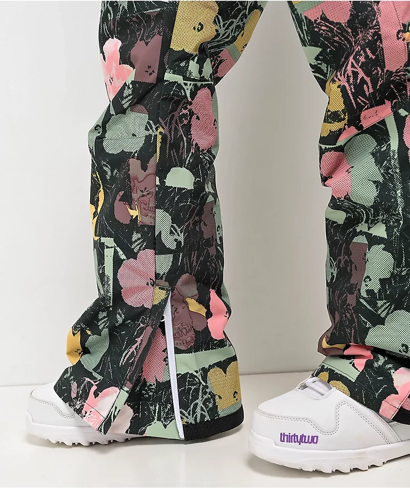 DC Valiant Floral Bib Snowboard Pants