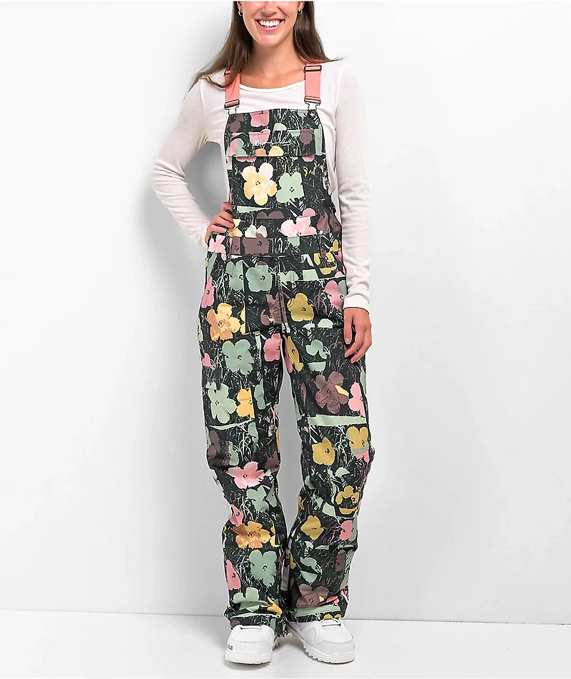 DC Valiant Floral Bib Snowboard Pants