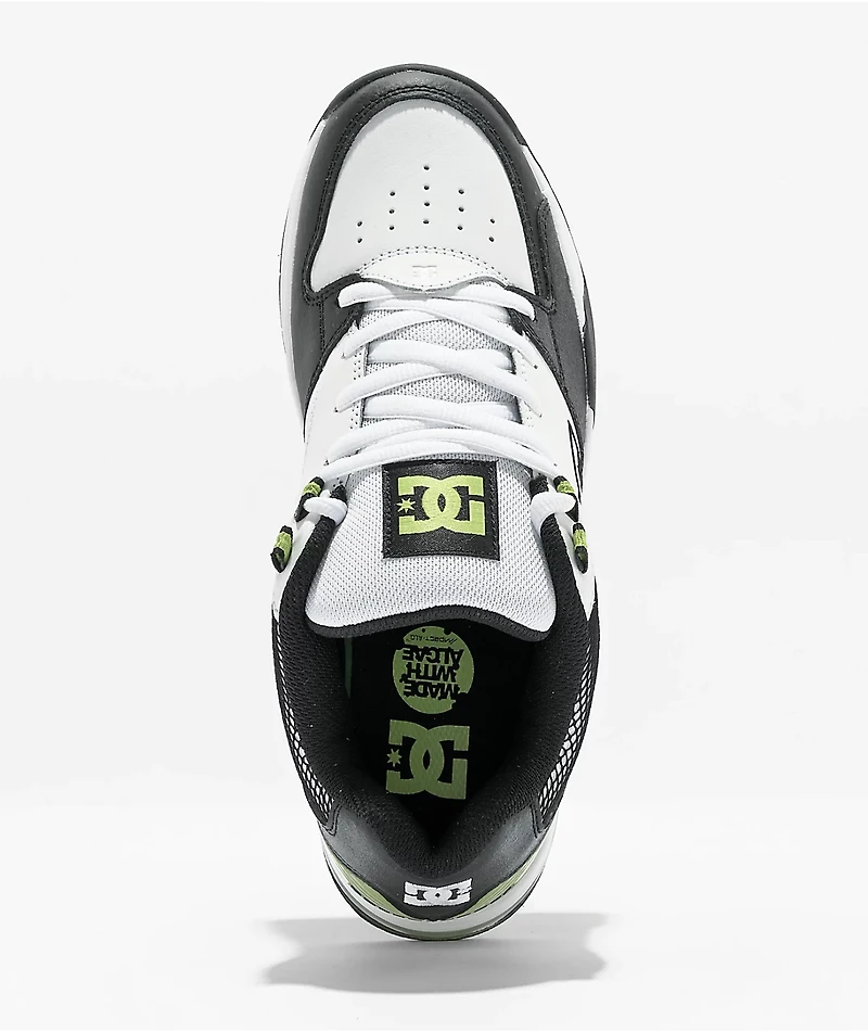DC Versatile White & Lime Skate Shoes