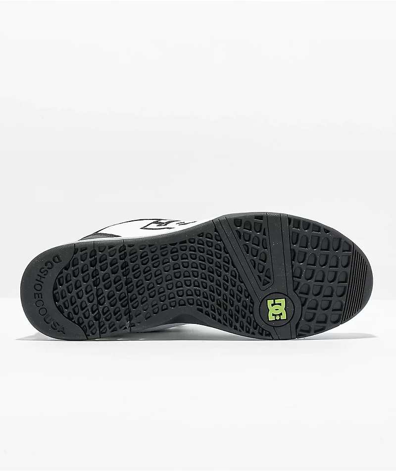 DC Versatile White & Lime Skate Shoes