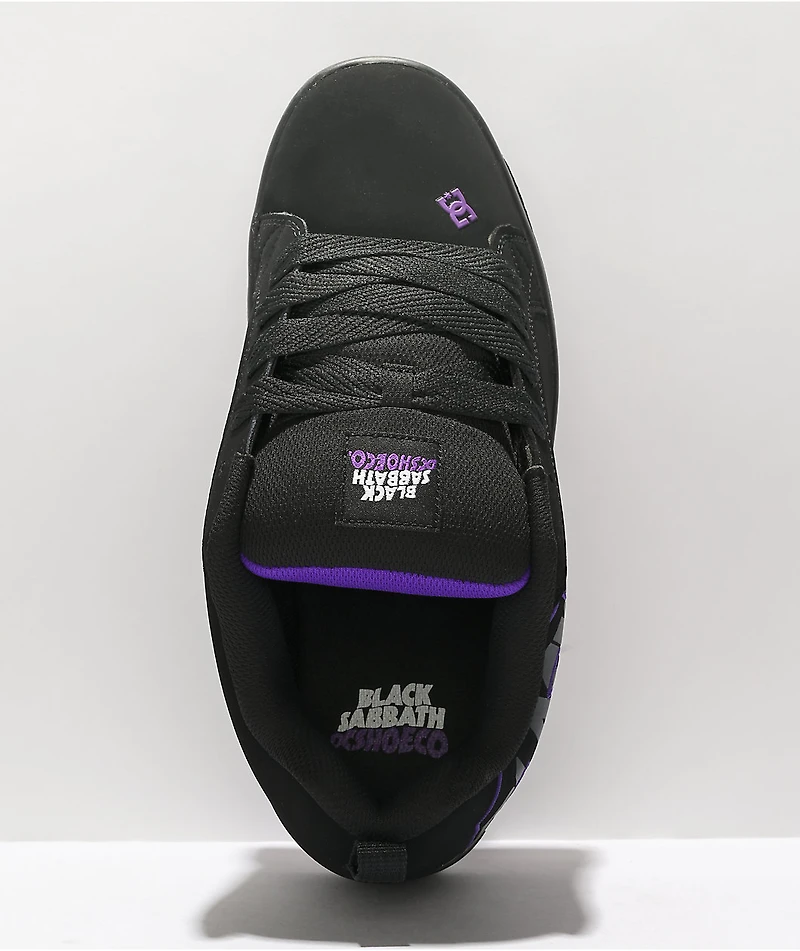 DC x Black Sabbath Court Graffik & Grey Skate Shoes