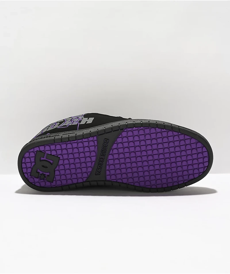DC x Black Sabbath Court Graffik & Grey Skate Shoes
