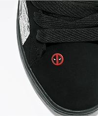 DC x Deadpool Court Graffik Black, White & Red Skate Shoes