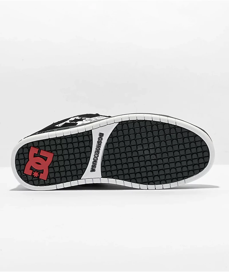 DC x Deadpool Court Graffik Black, White & Red Skate Shoes
