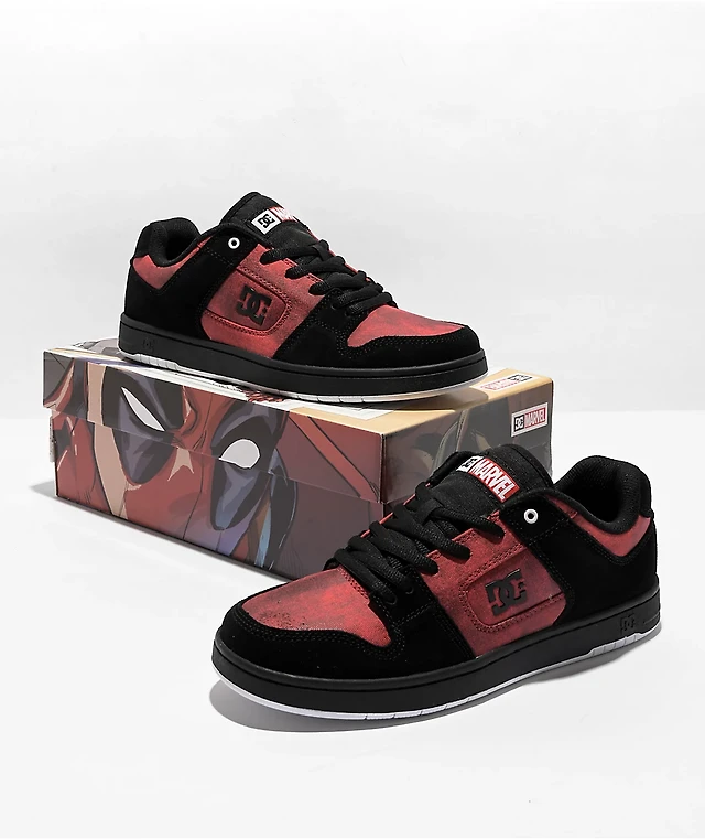 DC x Deadpool Manteca Red Black Skate Shoes Liberty Center