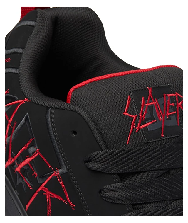 DC x Slayer Court Graffik Black & Red Skate Shoes | MainPlace Mall