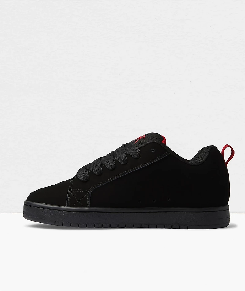 DC x Slayer Court Graffik Black & Red Skate Shoes