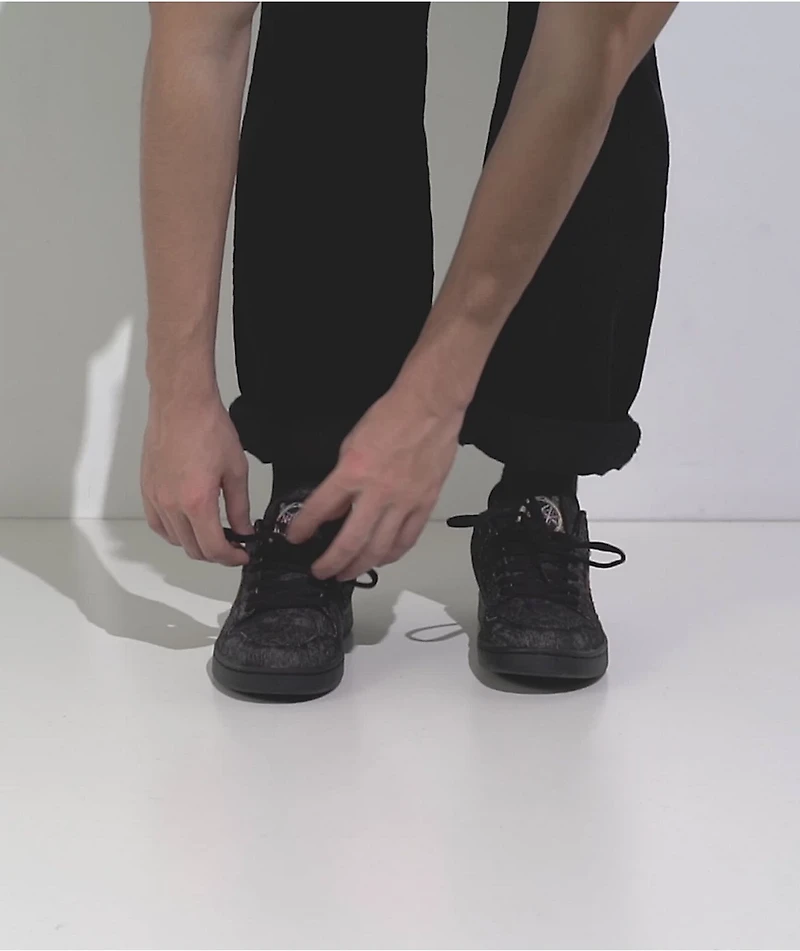 DC x Slayer Manteca 4 Black Denim Skate Shoes