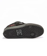 DC x Slayer Pure Black & Red Skate Shoes