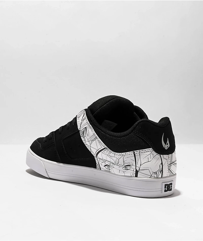 DC x Star Wars Pure Black, White & Grey Skate Shoes