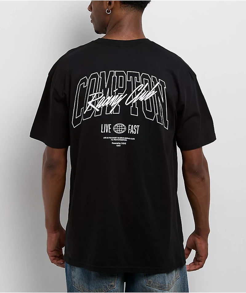 DDE Compton Racing Club Black T-Shirt