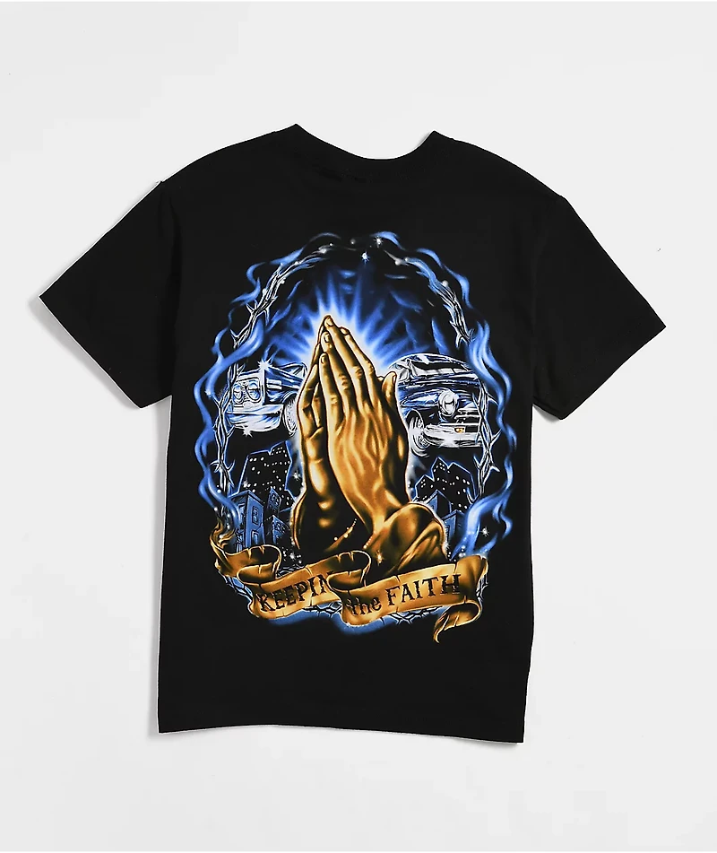 DGA Aztlan Keepin The Faith Black T-Shirt