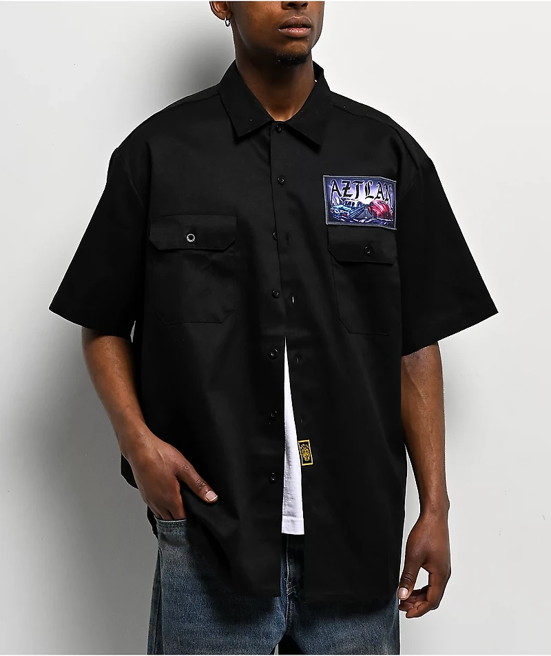DGA Aztlan Mi Gente Black Work Shirt