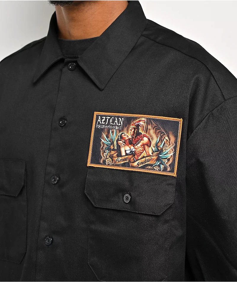 DGA Aztlan Pride Black Work Shirt