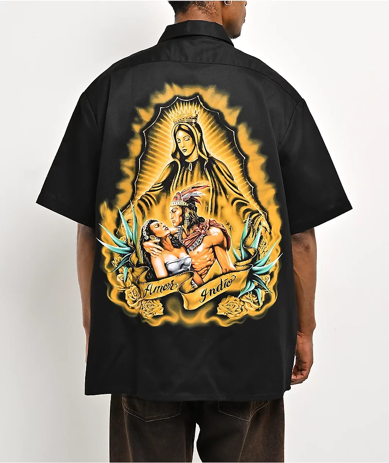 DGA Aztlan Pride Black Work Shirt