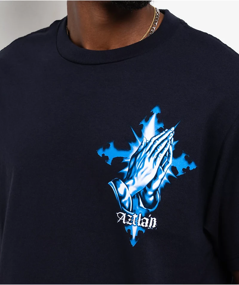 DGA Aztlan Raza De Virgen Navy T-Shirt