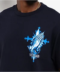 DGA Aztlan Raza De Virgen Navy T-Shirt