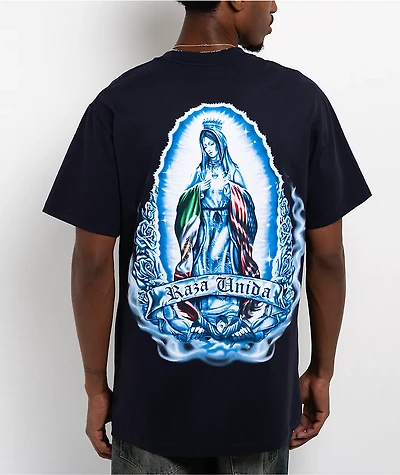 DGA Aztlan Raza De Virgen Navy T-Shirt