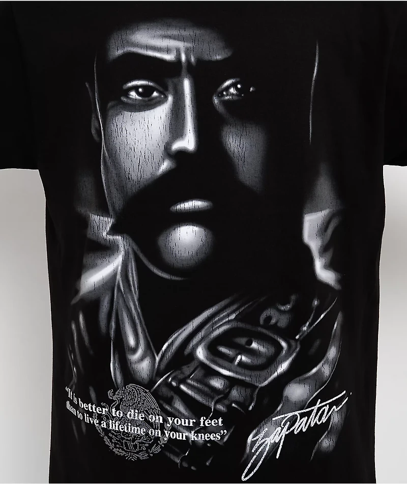 DGA Aztlan Zapata Airbrush Black T-Shirt