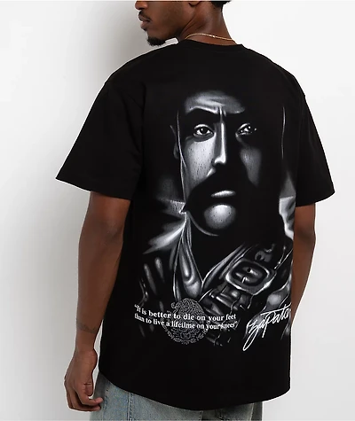 DGA Aztlan Zapata Airbrush Black T-Shirt
