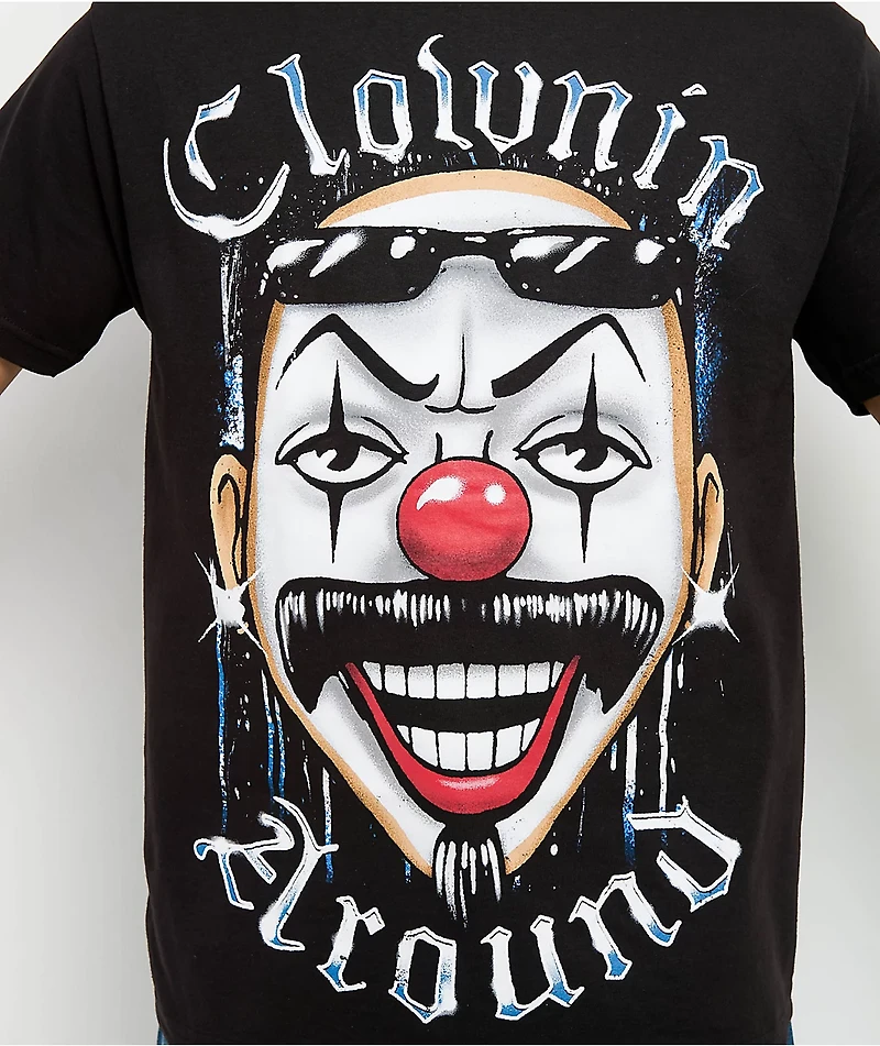 DGA Homies Big Face Clown Black T-Shirt