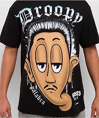 DGA Homies Big Face Droopy Black T-Shirt
