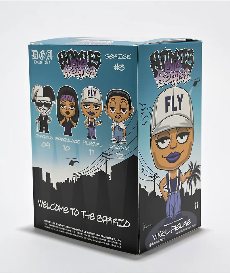 DGA Homies Big Headz Flygirl Collectible Figure