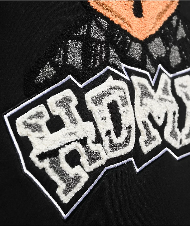 DGA Homies Chenille 8Ball Black Hoodie