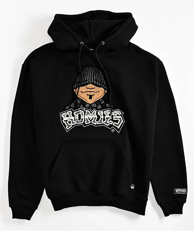 DGA Homies Eightball Big Head Black Hoodie