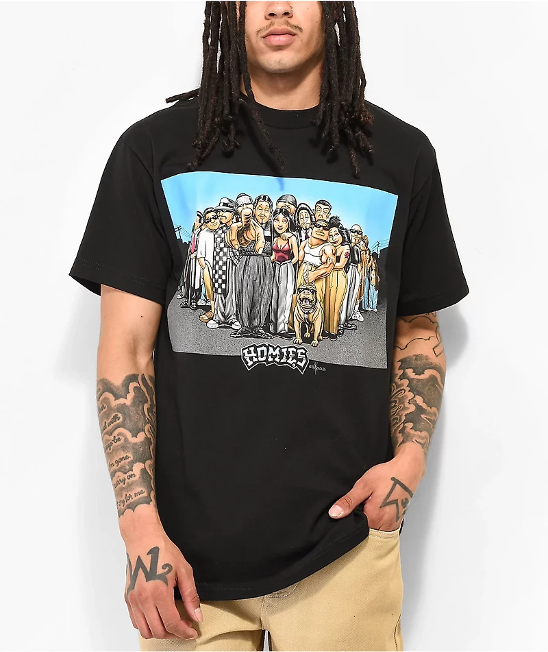 DGA Homies Group Black T-Shirt