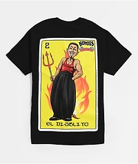 DGA Homies Loteria Diablo Black T-Shirt