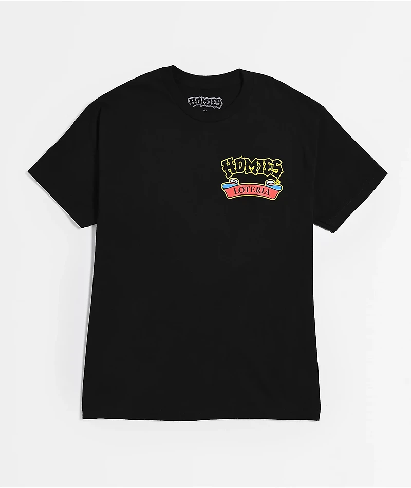 DGA Homies Loteria Diablo Black T-Shirt