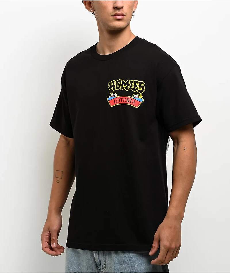 DGA Homies Loteria Diablo Black T-Shirt