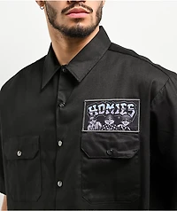 DGA Homies Rolling With The Black Button Up Short Sleeve Shirt