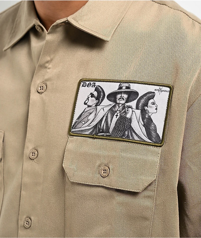 DGA Pachuco Pride Beige Work Shirt