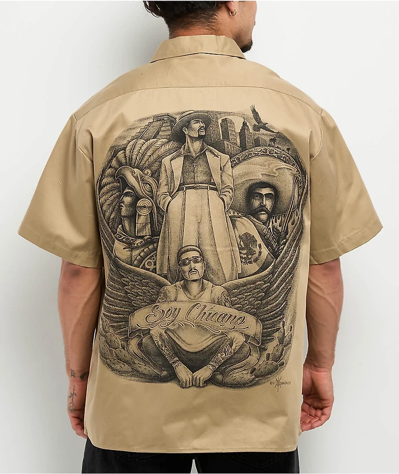 DGA Soy Chicano Khaki Work Shirt