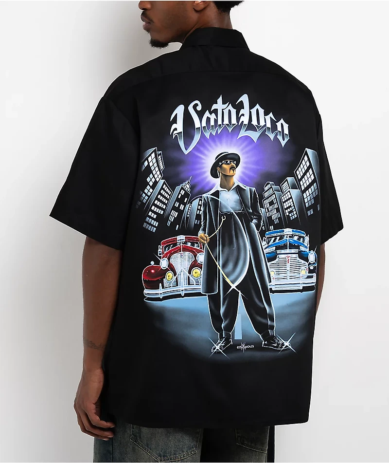 DGA Vato Loco Black Work Shirt